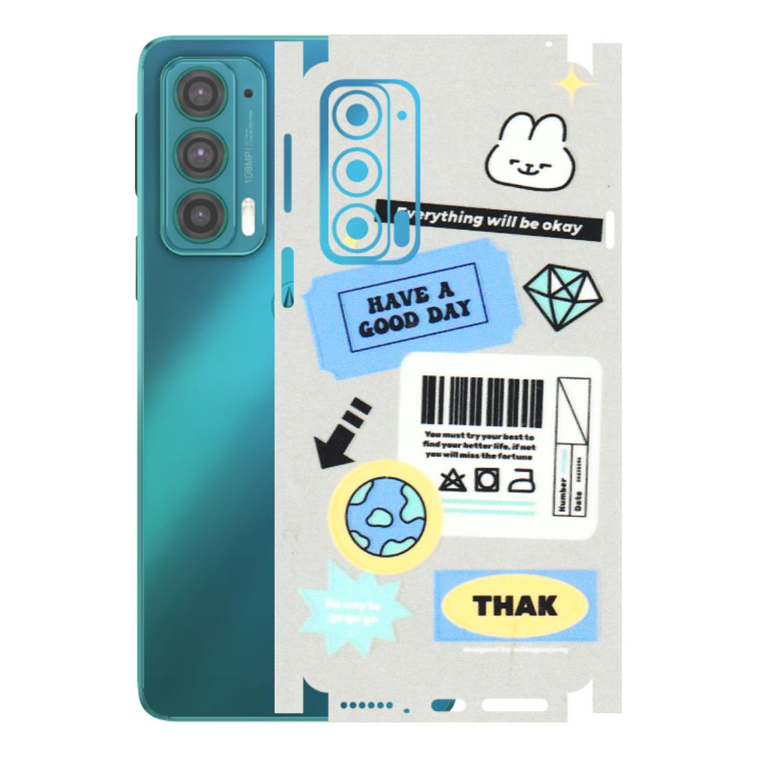Motorola Phone Skins (All Models) - Will Be Okay Design - 3D Embossed Finish (L-316) Motorola Moto Edge 20 (5G)