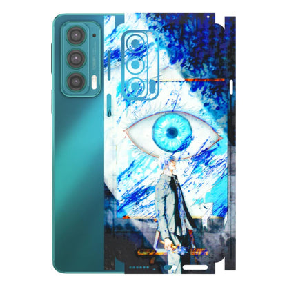 Motorola Phone Skins (All Models) - Anime Sea Blue Eye - 3D Embossed Finish (L-318) Motorola Moto Edge 20 (5G)