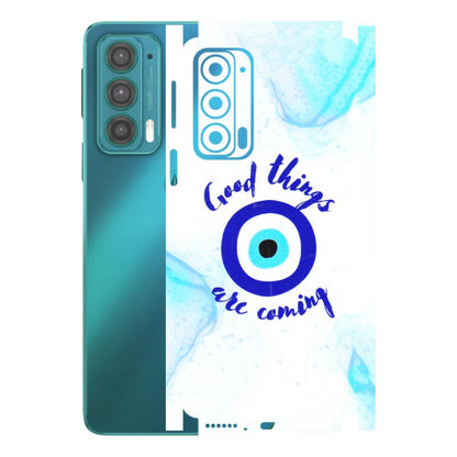Motorola Phone Skins (All Models) - Evil Eye Good Things Are Coming - 3D Embossed Finish (L-322) Motorola Moto Edge 20 (5G)