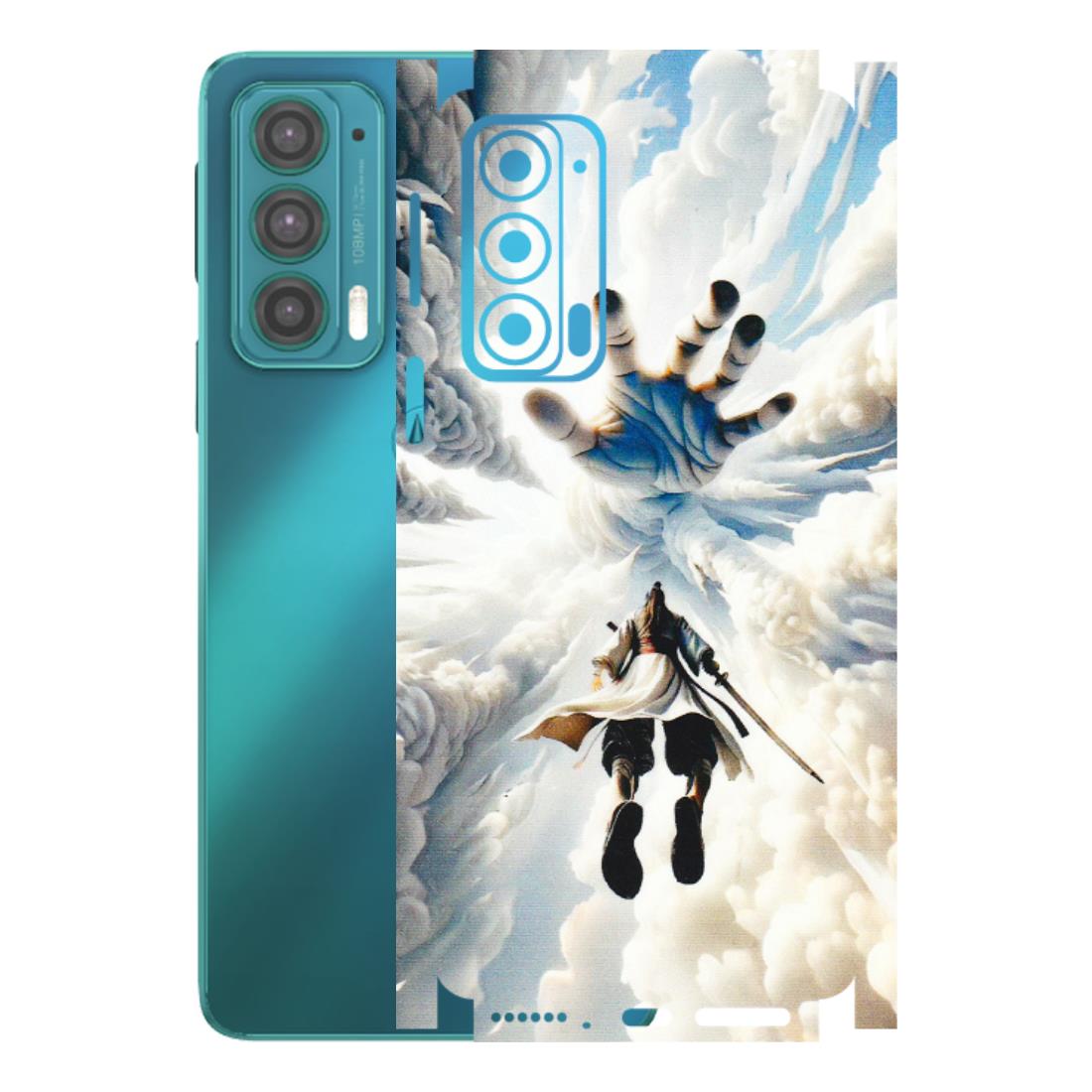 Motorola Phone Skins (All Models) - Big Hand With Monkey King - 3D Embossed Finish (L-323) Motorola Moto Edge 20 (5G)