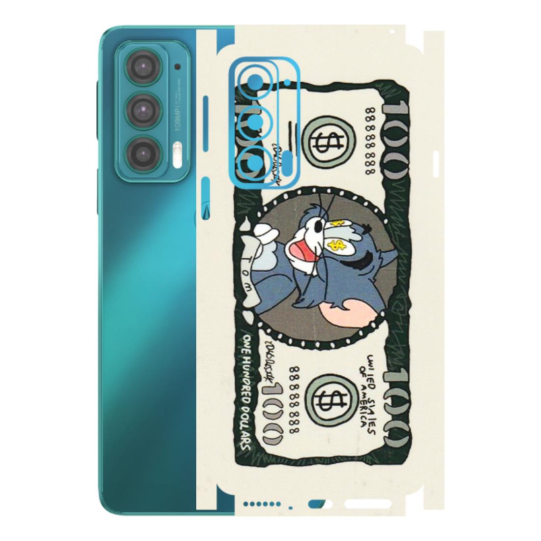 Motorola Phone Skins (All Models) - Tom Hundred Dollar - 3D Embossed Finish (L-324) Motorola Moto Edge 20 (5G)