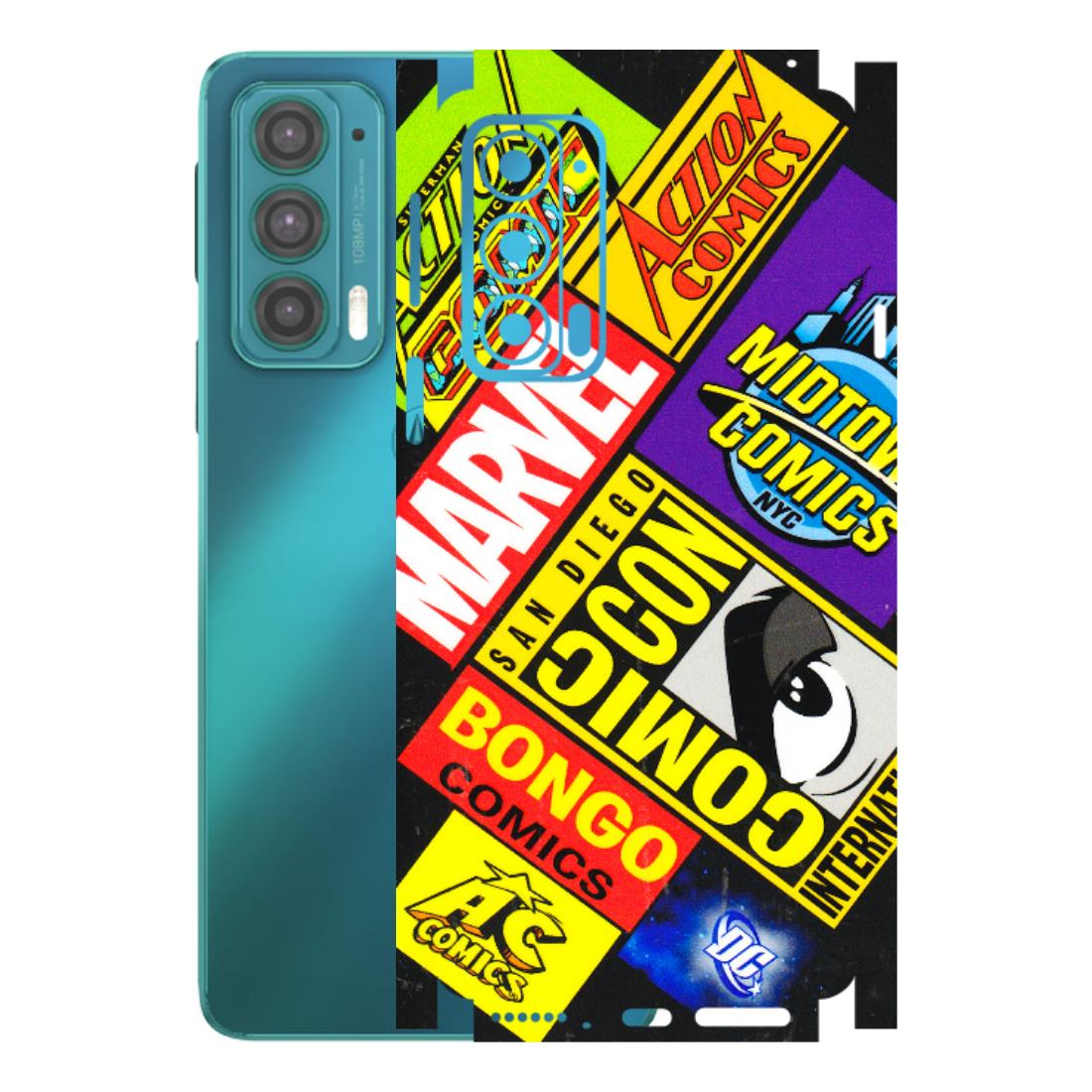 Motorola Phone Skins (All Models) - Bongo Comic Con - 3D Embossed Finish (L-325) Motorola Moto Edge 20 (5G)