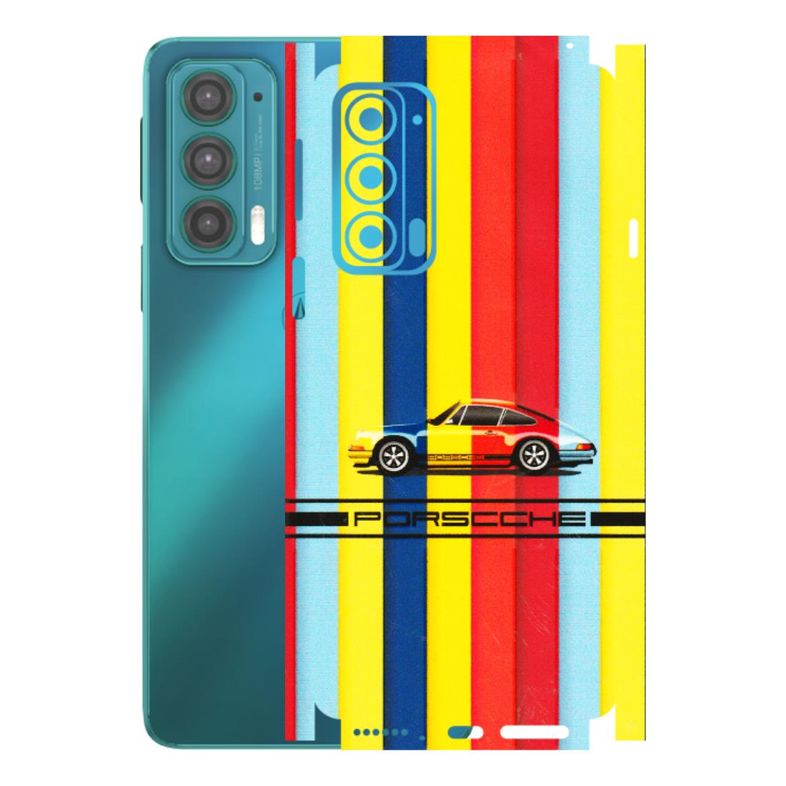 Motorola Phone Skins (All Models) - Multicolour Porche - 3D Embossed Finish (L-39) Motorola Moto Edge 20 (5G)