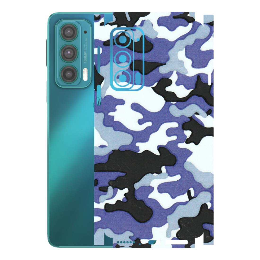 Motorola Phone Skins (All Models) - Powerfull Military Camoflauge - 3D Embossed Finish (L-49) Motorola Moto Edge 20 (5G)