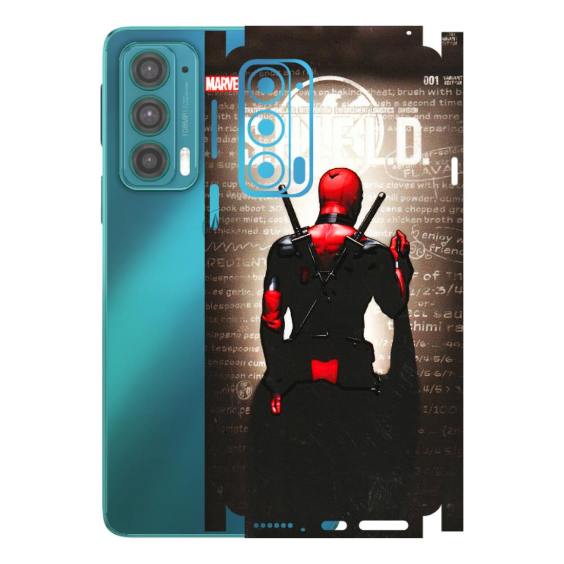 Motorola Phone Skins (All Models) - Deadpool - 3D Embossed Finish (L-56) Motorola Moto Edge 20 (5G)