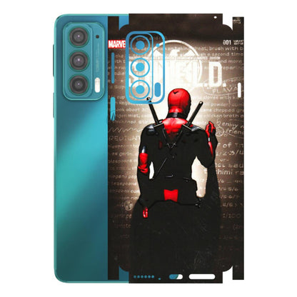 Motorola Phone Skins (All Models) - Deadpool - 3D Embossed Finish (L-56) Motorola Moto Edge 20 (5G)