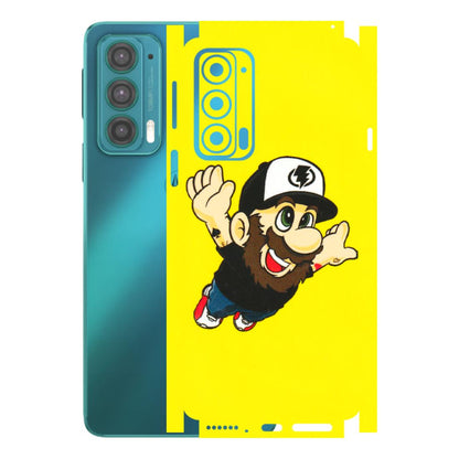 Motorola Phone Skins (All Models) - Flying Beardo - 3D Embossed Finish (L-60) Motorola Moto Edge 20 (5G)
