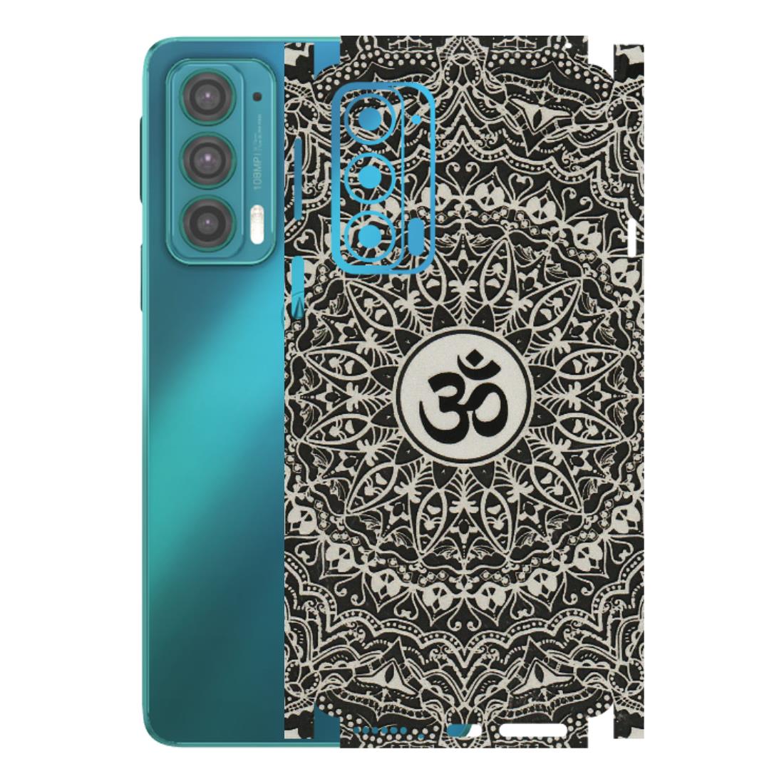Motorola Phone Skins (All Models) - Aum Elegant Mandala - 3D Embossed Finish (L-62) Motorola Moto Edge 20 (5G)