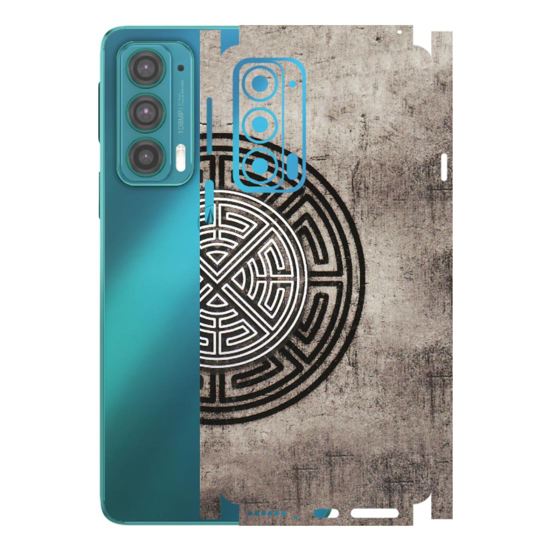Motorola Phone Skins (All Models) - Mysterious Circular Design - 3D Embossed Finish (L-63) Motorola Moto Edge 20 (5G)