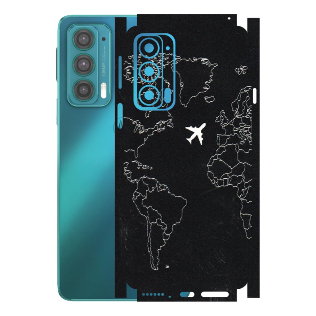 Motorola Phone Skins (All Models) - Never Ending Travel - 3D Embossed Finish (L-79) Motorola Moto Edge 20 (5G)
