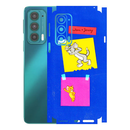 Motorola Phone Skins (All Models) - Tom N Jerry Sticky Notes - 3D Embossed Finish (L-88) Motorola Moto Edge 20 (5G)