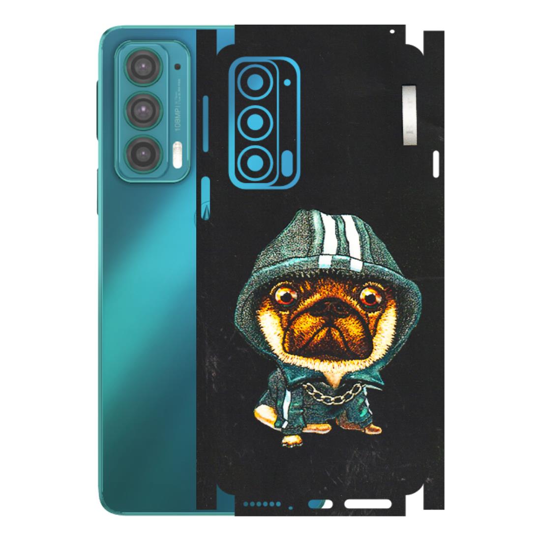 Motorola Phone Skins (All Models) - Puppy N Hoodie - 3D Embossed Finish (L-90) Motorola Moto Edge 20 (5G)
