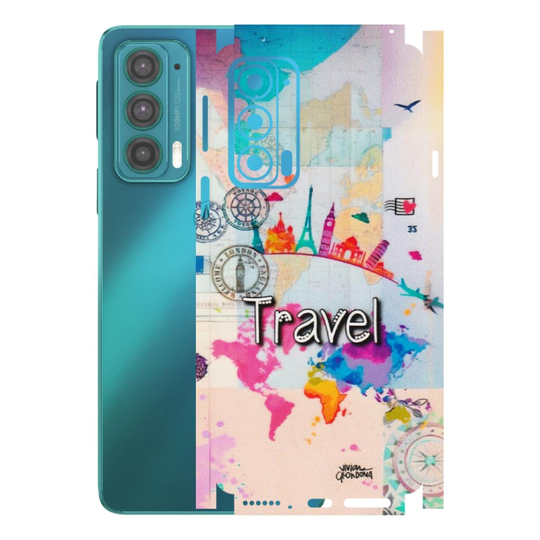 Motorola Phone Skins (All Models) - Travel The Wonders - Matte Finish (M-108) Motorola Moto Edge 20 (5G)