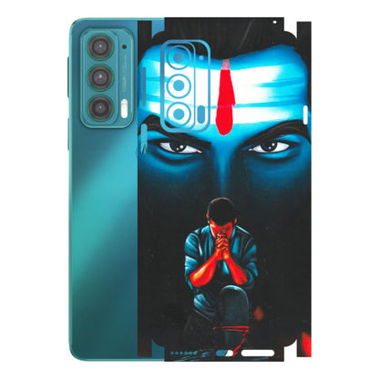 Motorola Phone Skins (All Models) - Mahakal Bhakt - Matte Finish (M-112) Motorola Moto Edge 20 (5G)
