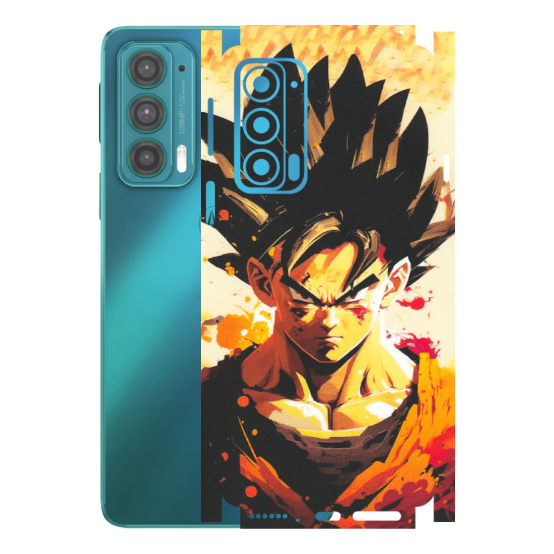 Motorola Phone Skins (All Models) - Angry Goku - Matte Finish (M-12) Motorola Moto Edge 20 (5G)