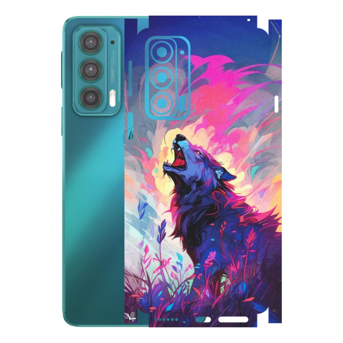 Motorola Phone Skins (All Models) - New Wild Wolf Abstract - Matte Finish (M-125) Motorola Moto Edge 20 (5G)