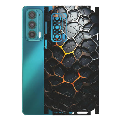 Motorola Phone Skins (All Models) - New Abstract Graphite Tiles - Matte Finish (M-130) Motorola Moto Edge 20 (5G)