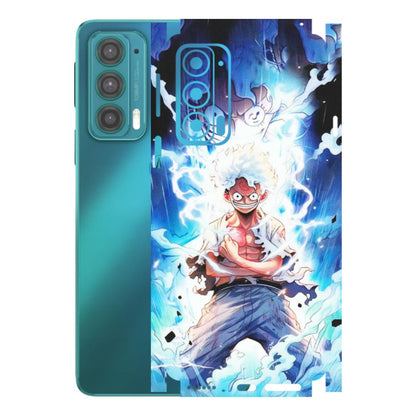 Motorola Phone Skins (All Models) - Blue Thunder Luffy Anime - Matte Finish (M-132) Motorola Moto Edge 20 (5G)