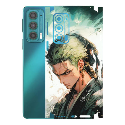 Motorola Phone Skins (All Models) - New Roronoa Zoro One Picece Anime - Matte Finish (M-140) Motorola Moto Edge 20 (5G)