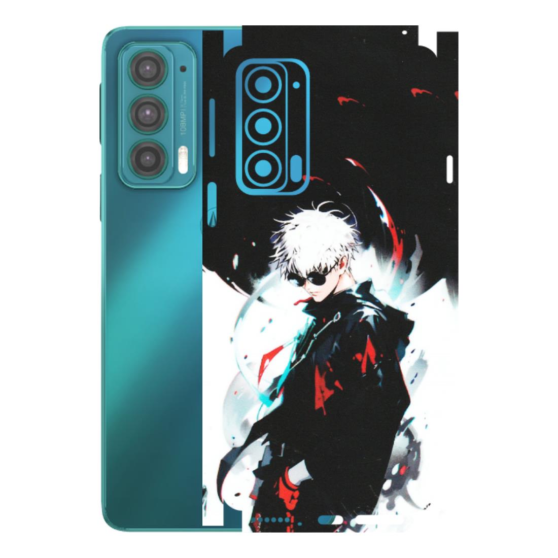 Motorola Phone Skins (All Models) - Gojo Powerful Charater Kaisen Anime - Matte Finish (M-144) Motorola Moto Edge 20 (5G)