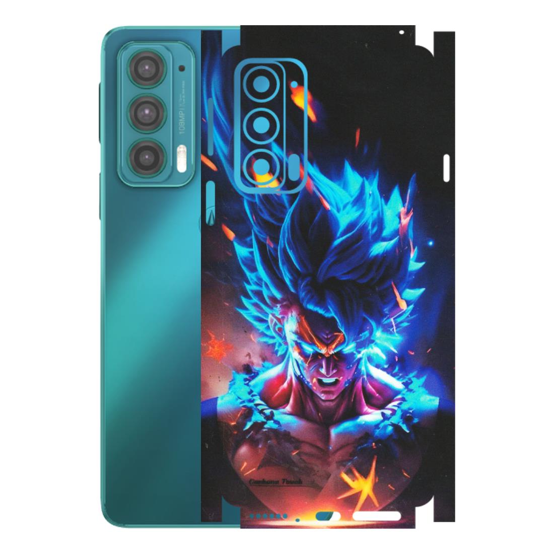 Motorola Phone Skins (All Models) - Angry Goku Dragon Ball Anime - Matte Finish (M-150) Motorola Moto Edge 20 (5G)