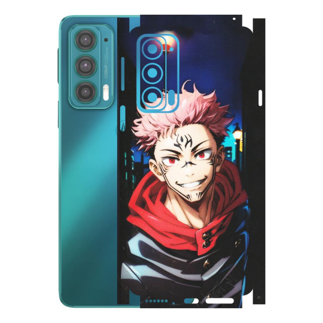 Motorola Phone Skins (All Models) - Yuji Itadori Funny Face Anime - Matte Finish (M-152) Motorola Moto Edge 20 (5G)