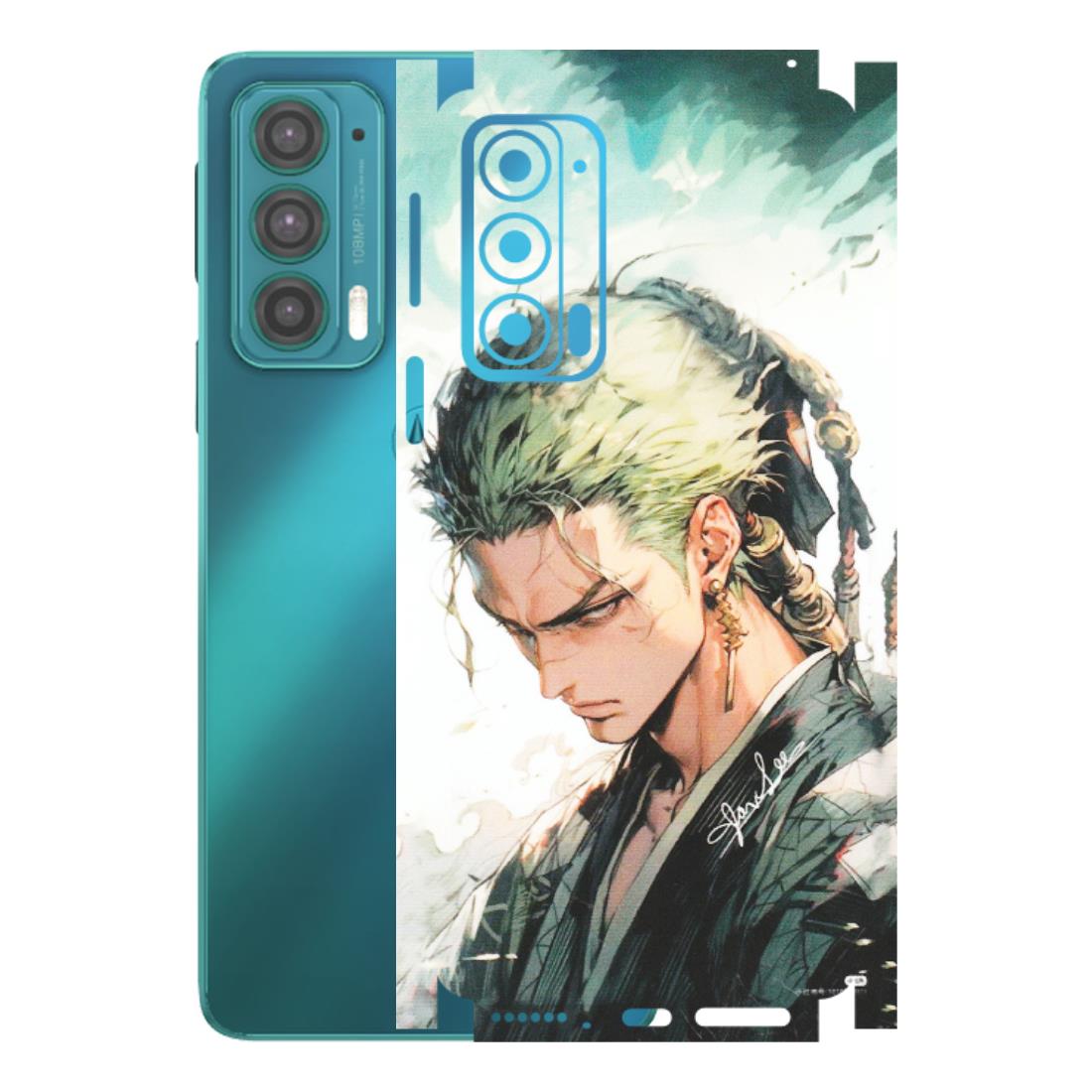 Motorola Phone Skins (All Models) - Pirate Hunter One Piece Anime - Matte Finish (M-157) Motorola Moto Edge 20 (5G)