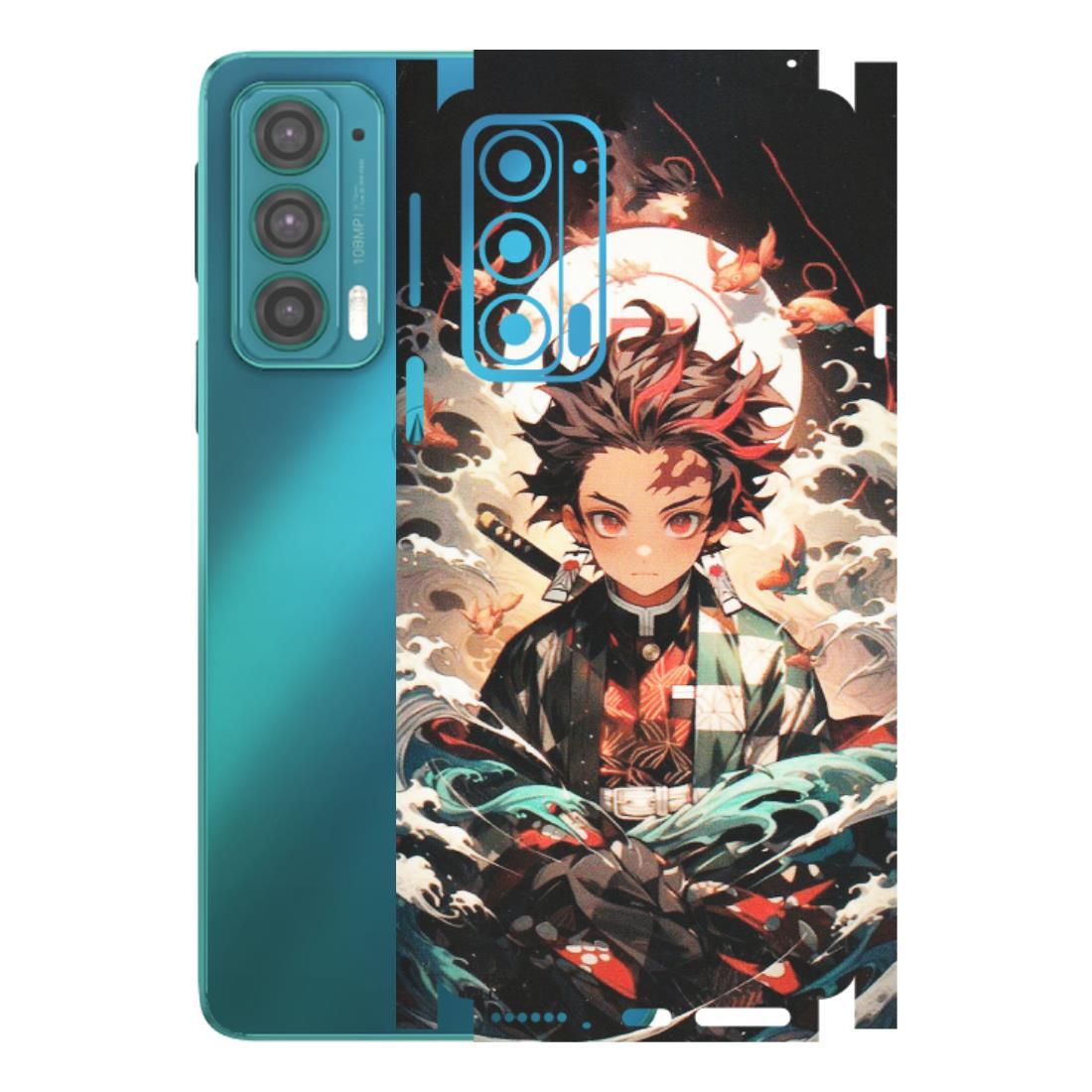 Motorola Phone Skins (All Models) - Tanjiro Demon Slayer Anime - Matte Finish (M-158) Motorola Moto Edge 20 (5G)