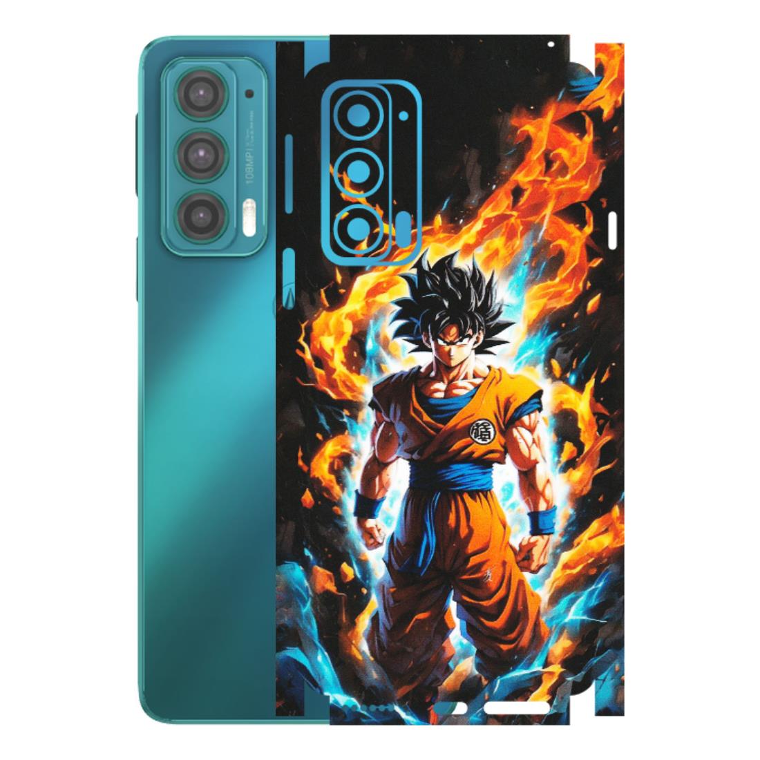 Motorola Phone Skins (All Models) - Goku Transformation Anime - Matte Finish (M-159) Motorola Moto Edge 20 (5G)