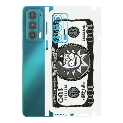 Motorola Phone Skins (All Models) - Rick And Morty Hundred Dollar Anime - Matte Finish (M-161) Motorola Moto Edge 20 (5G)