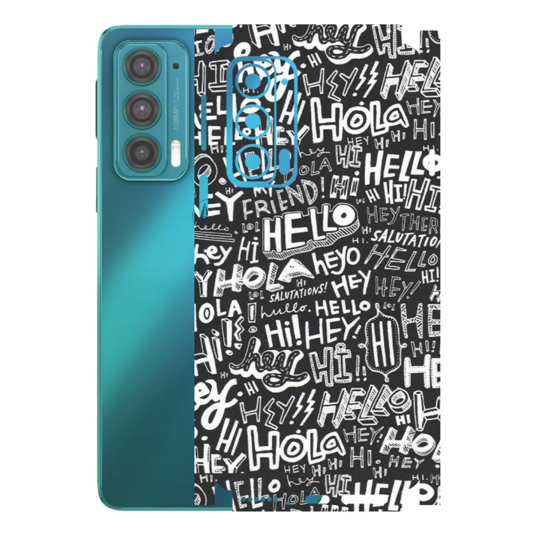 Motorola Phone Skins (All Models) - Hi Hello Doodles - Matte Finish (M-25) Motorola Moto Edge 20 (5G)