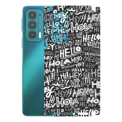 Motorola Phone Skins (All Models) - Hi Hello Doodles - Matte Finish (M-25) Motorola Moto Edge 20 (5G)