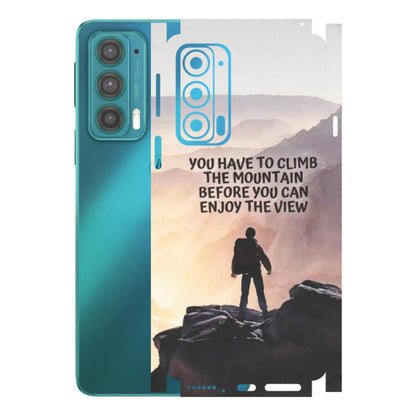 Motorola Phone Skins (All Models) - Motivational Hiking Mountain - Matte Finish (M-28) Motorola Moto Edge 20 (5G)