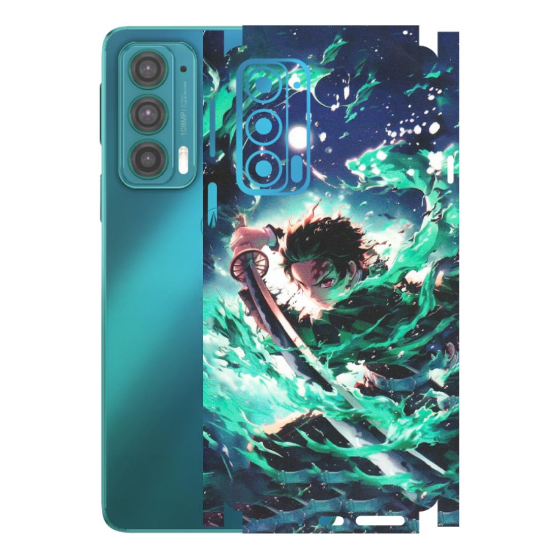 Motorola Phone Skins (All Models) - Sword Fighter Anime - Matte Finish (M-29) Motorola Moto Edge 20 (5G)