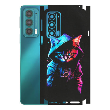 Motorola Phone Skins (All Models) - Cyberpunk Cat - Matte Finish (M-45) Motorola Moto Edge 20 (5G)