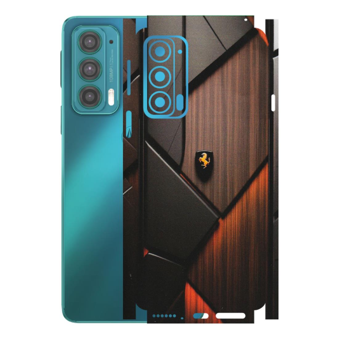 Motorola Phone Skins (All Models) - Lambo Beauty Wood Pattern Sober - Matte Finish (M-51) Motorola Moto Edge 20 (5G)