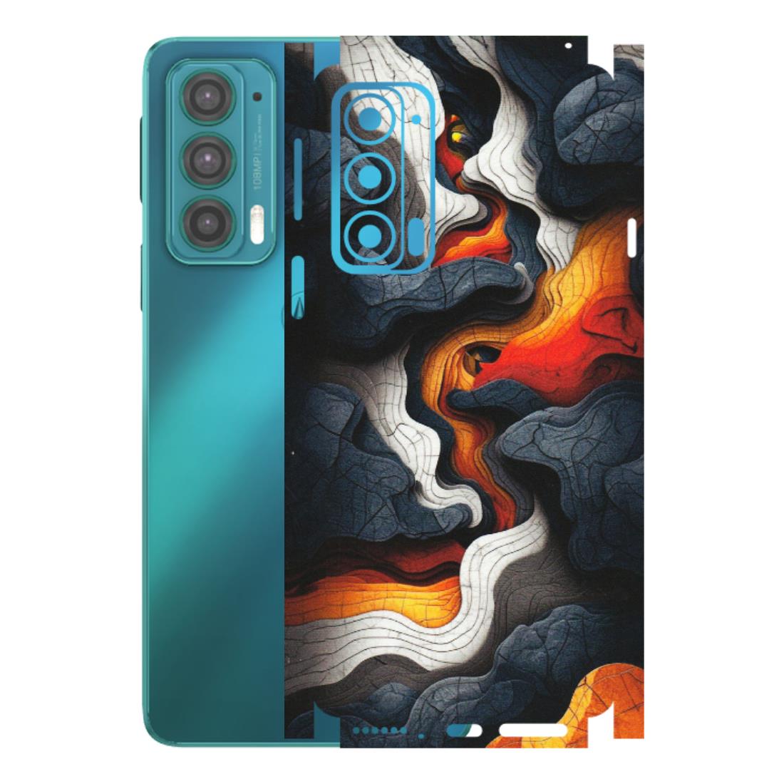Motorola Phone Skins (All Models) - Abstract Volcanic Layers - Matte Finish (M-52) Motorola Moto Edge 20 (5G)