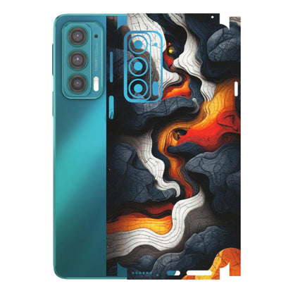 Motorola Phone Skins (All Models) - Abstract Volcanic Layers - Matte Finish (M-52) Motorola Moto Edge 20 (5G)
