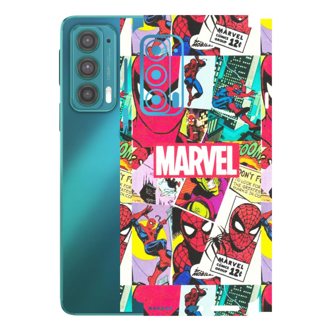 Motorola Phone Skins (All Models) - Marvel Comic Spiderman Grafitti - Matte Finish (M-72) Motorola Moto Edge 20 (5G)