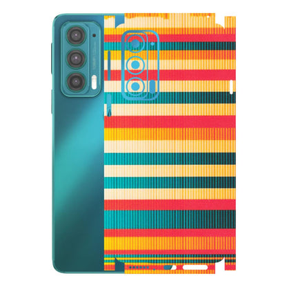 Motorola Phone Skins (All Models) - Colourful Stripes Soothing Effect - Matte Finish (M-86) Motorola Moto Edge 20 (5G)