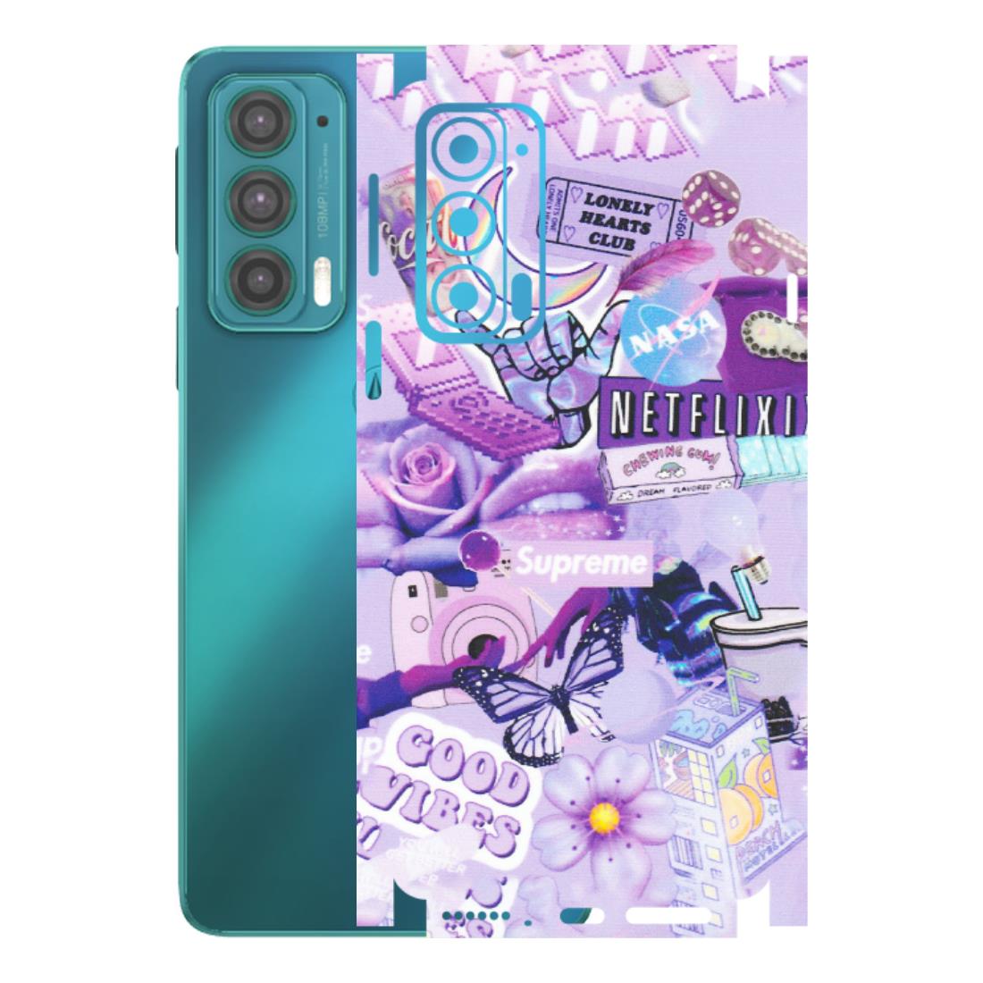 Motorola Phone Skins (All Models) - Supreme Purple Magic - Matte Finish (M-88) Motorola Moto Edge 20 (5G)