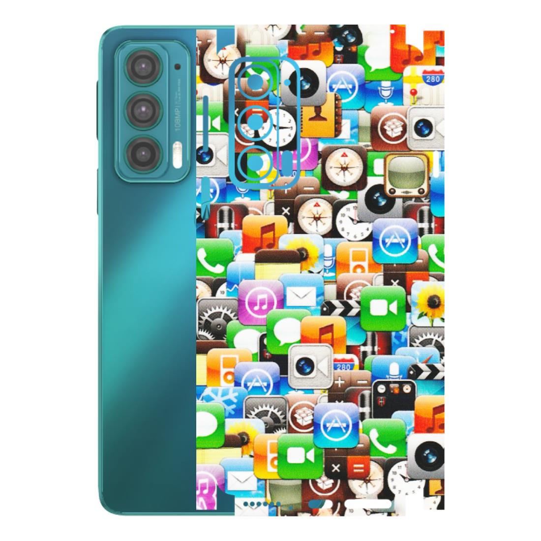 Motorola Phone Skins (All Models) - All Apple Icons - Matte Finish (M-93) Motorola Moto Edge 20 (5G)