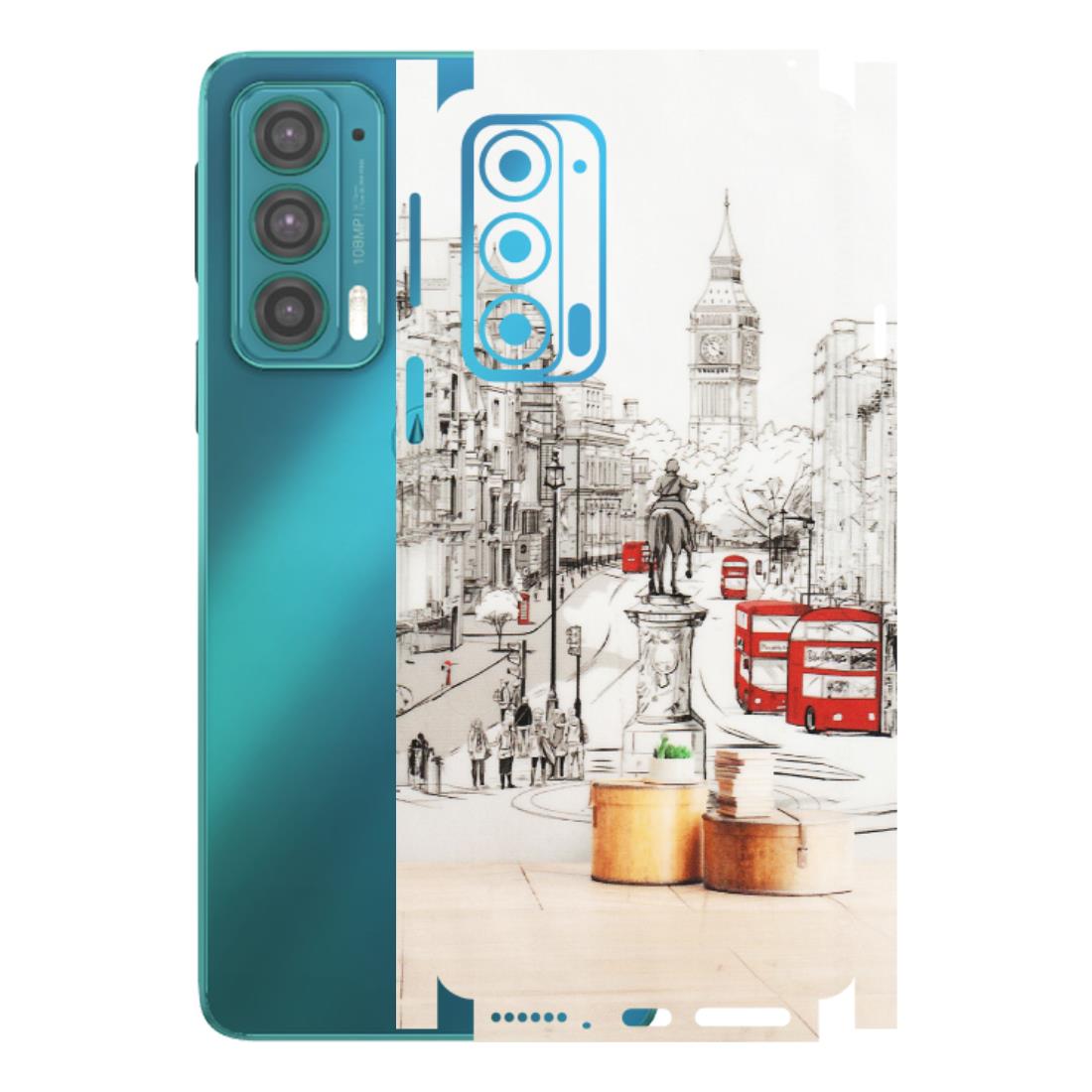 Motorola Phone Skins (All Models) - London Street - Transparent Finish (T-02) Motorola Moto Edge 20 (5G)