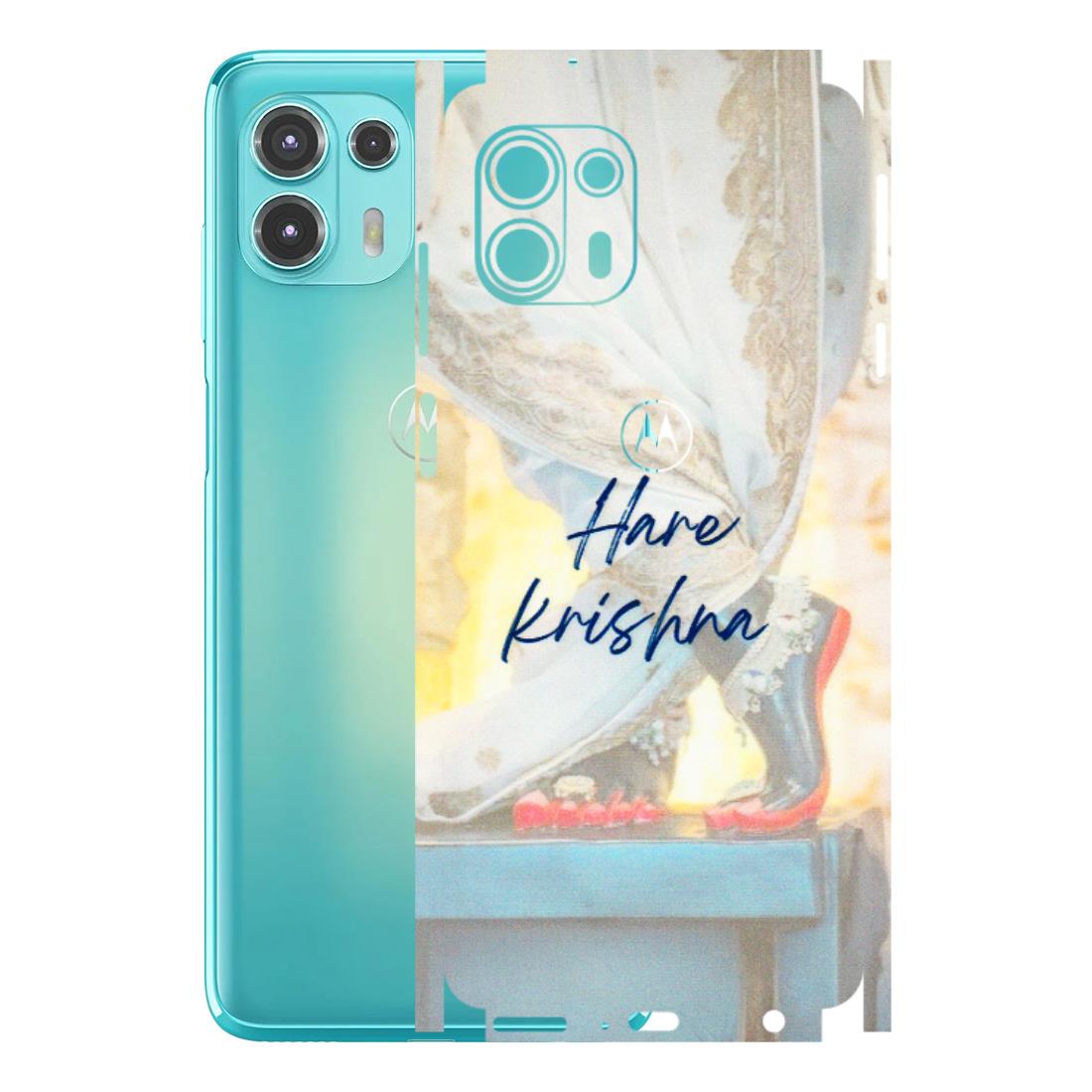 Motorola Phone Skins (All Models) - Hare Krishna - 3D Embossed Finish (L-03) Motorola Moto Edge 20 Fusion