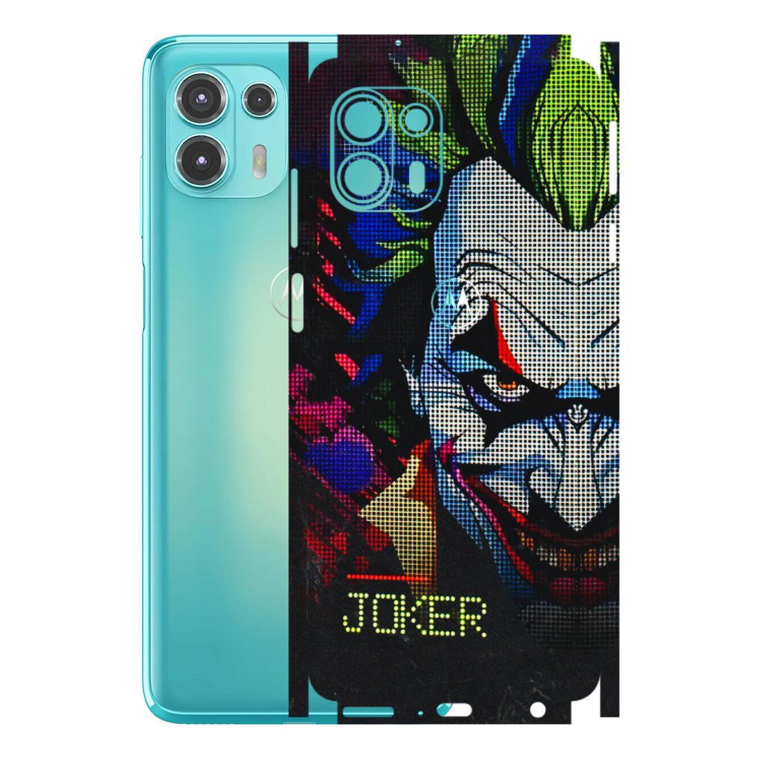 Motorola Phone Skins (All Models) - Joker Dot Matrix - 3D Embossed Finish (L-08) Motorola Moto Edge 20 Fusion