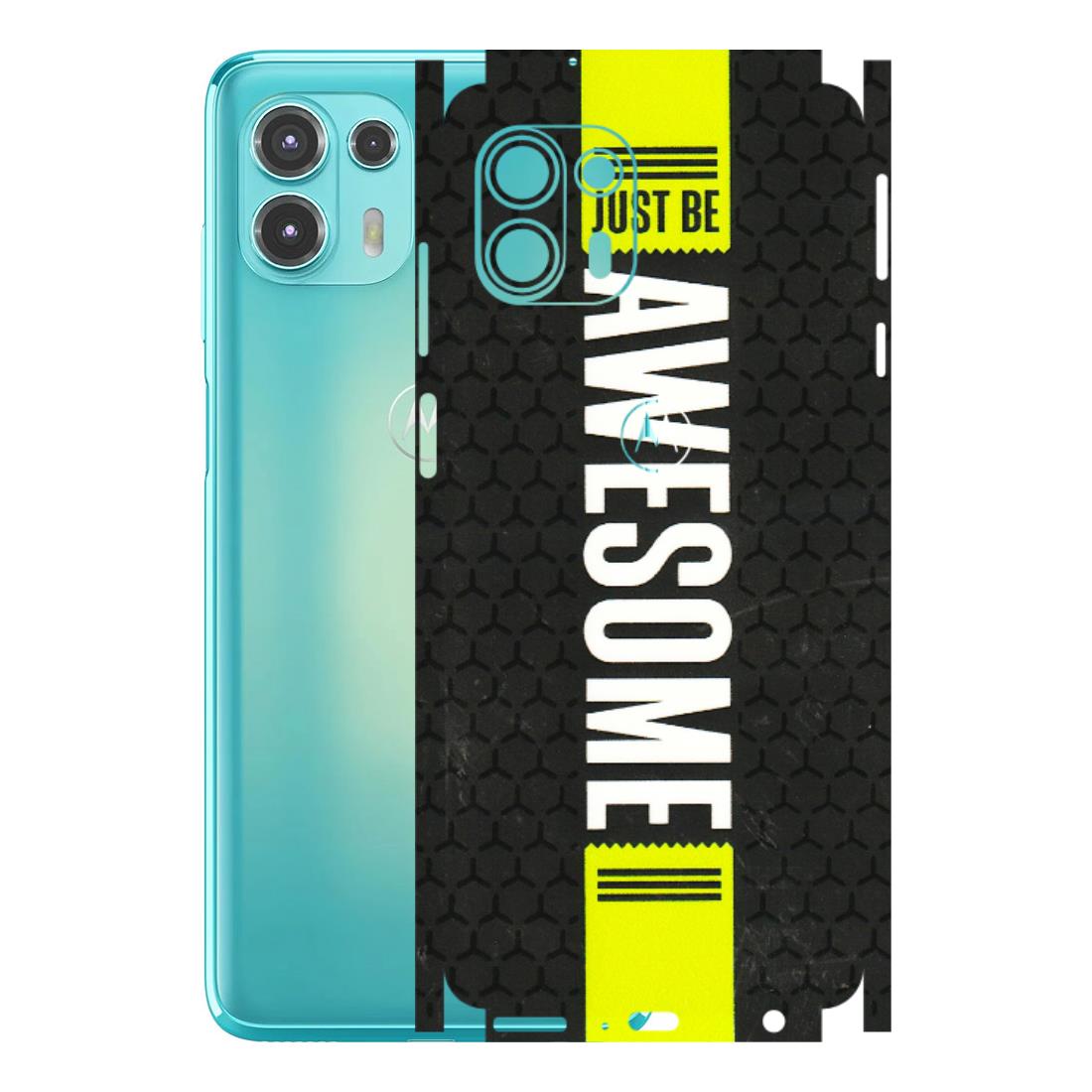 Motorola Phone Skins (All Models) - Just Be Awesome - 3D Embossed Finish (L-101) Motorola Moto Edge 20 Fusion