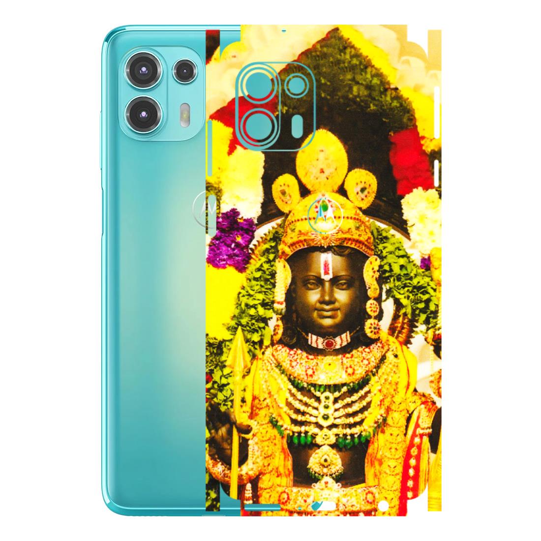 Motorola Phone Skins (All Models) - Ram Lalla Ayodhya - 3D Embossed Finish (L-103) Motorola Moto Edge 20 Fusion