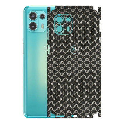 Motorola Phone Skins (All Models) - Black G Print - 3D Embossed Finish (L-109) Motorola Moto Edge 20 Fusion