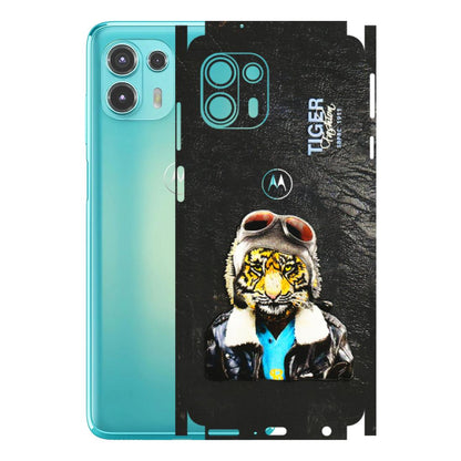 Motorola Phone Skins (All Models) - Rider Tiger - 3D Embossed Finish (L-113) Motorola Moto Edge 20 Fusion