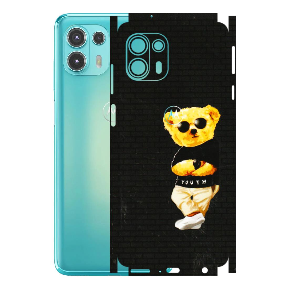 Motorola Phone Skins (All Models) - Classy Teddy Bear - 3D Embossed Finish (L-116) Motorola Moto Edge 20 Fusion